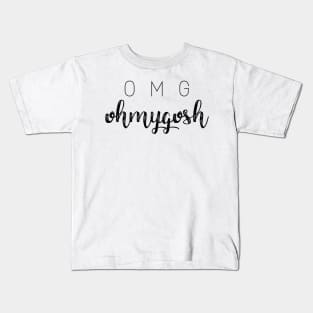 ‘OMG’ Typography Design Kids T-Shirt